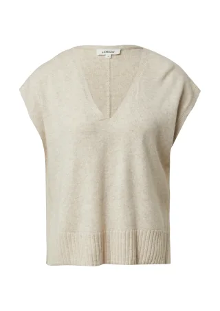 s.Oliver - Strickpullunder beige - Gr. - 44