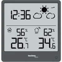 technoline WS 9138 Wetterstation (mit Außensender, in einem modernem Design, mit Wettervorhersage)