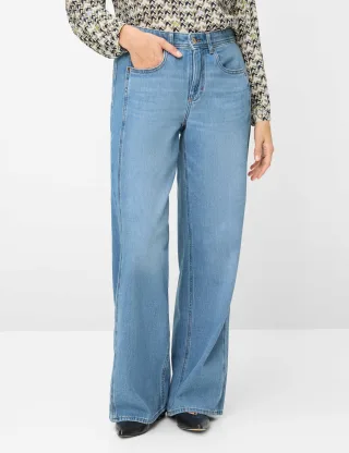Brax Damen Five-Pocket-Hose Style MORGAN USED LIGHT BLUE, denim hellblau, Gr. 38K