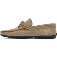 Derimod Lässige Loafer aus Veloursleder Loafer Echtes Leder, Lederfutter, Gummisohle, Slipper-Stil, Mokassin-Naht