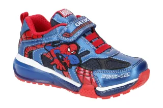Geox J26FEB BAYONYC BOY MARVEL SPIDER-MAN Kinder Klett Halbschuhe blau navy r...