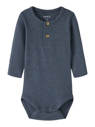 NAME IT - NBMKAB LS BODY NOOS Vintage Indigo - Gr. - 86