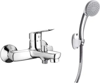 Neuesbad Serie 270 Wannenarmatur mit Brauseset, Chrom NB1DEBMO011M1