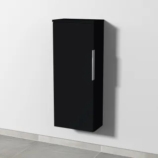 Sanipa 3way Mittelschrank mit 1 Tür, Schwarz-Matt, UF16808 UF16808