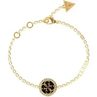 Guess Gliederarmband Black Logo Bracelet