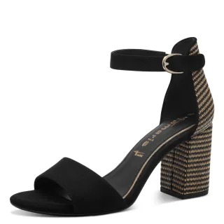 Tamaris - Da.-Sandalette black comb - Gr. - 38