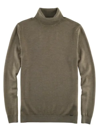 OLYMP - OLYMP Casual Strick oliv - Gr. - XXL