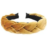 axy Haarreif Haarreif Samt Flechtoptik, Trachten geflochten Vintage Damen Haareifen Haarband