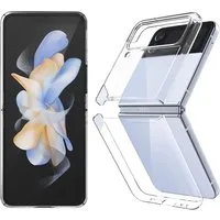 Baker Handyhülle Für Samsung Galaxy Z Flip 3, 4, 5 Transparente Schutzhülle, Anti-Kratzer Rückseite Hülle