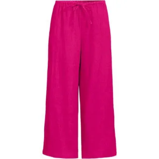 Weite Premium Reinleinen-Schlupfhose in 7/8-Länge, Damen,  Pink, Leinen, by Lands' End