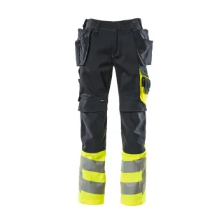 MASCOT Hose mit Hängetaschen SAFE SUPREME Schwarzblau / Hi-vis Gelb 56 - 17531-860-01017-82C56