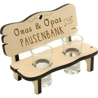 Spruchreif® Trinkschale Geschenk-Set "Großeltern" · Schnapsbank · Oma&Opa
