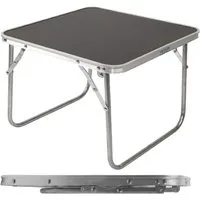 Spetebo Campingtisch Mini Alu schwarz klappbar - 40 x 40 cm (Anzahl, 1-St., Stück), klappbar - Stabile Konstruktion
