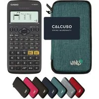 CASIO Taschenrechner fx-82DE X ClassWiz inkl. WYNGS Schutztasche Türkis