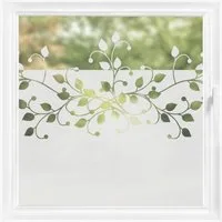 Bilderdepot24 Fensterfolie statisch haftend Motiv Fensterdeko Geschmeidige Ranke Bordüre Blume, blickdicht, Innen Fenster Tür Balkontür Küche Badezimmer Wohnzimmer Schlafzimmer