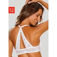 LASCANA Schalen-BH Premium Dessous mit Spitzenrücken und Vorderverschluss, Sommer, Neckholder