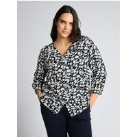 TOM TAILOR PLUS Langarmbluse Blusen & Shirts Plus Size - Bluse aus Viskose