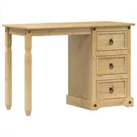 vidaXL Schreibtisch Schminktisch Corona 110x47x75 cm Massivholz Kiefer