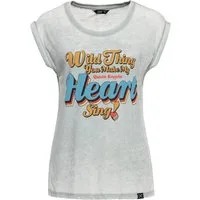 QueenKerosin Print-Shirt Wild Thing (1-tlg) Frontprint im Retro-Stil