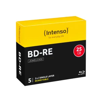 Intenso 5 x BD-RE | 5201215 | 25 GB 2x - Jewel Case (Schachtel)