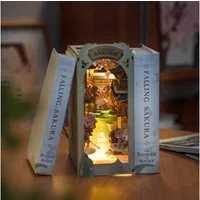 Robotime Buchstütze Falling Sakura Diorama Rolife Book Nook