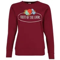 Fruit of the Loom Sweatshirt leichtes Damen Sweatshirt mit Vintage-Logo
