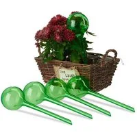 relaxdays Tropfer Bewässerungskugeln 5er Set, grün