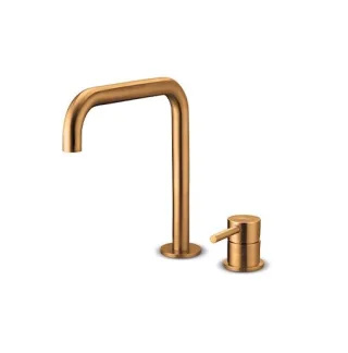 JEE-O Slimline Stand 2-Loch Waschtischarmatur, niedrig, bronze, 800-1764 800-1764