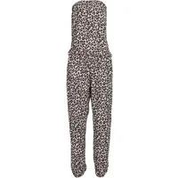 malito more than fashion Jumpsuit malito Damen Einteiler in Uni Farben, Overall mit Stoffgürtel, Jumps Einteiler mit Taillentunnelzug Einheitsgröße