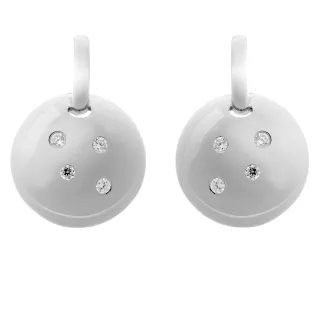 Orphelia 'Linn' Damen 925 Sterling Silber Set: Kettenanhänger + Ohrringe - Silber SET-7130