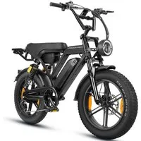 Vankel E-Bike Mountainbike Cityrad E-Fahrrad 20” x 4.0” Damen u. Herren Pedelec 1440Wh Max.216KM, Kettenschaltung, Heckmotor, 1440 Wh, (Beleuchtungsset mit Batterieladegerät, Batterieschlüssel, Werkzeug), 48V 30Ah Offroad Elektrofahrrad 7-Gang, hydra