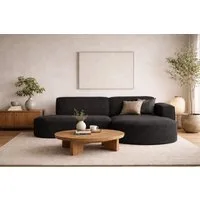 Kaiser Möbel Ecksofa Designer MODENA STUDIO L stoff Verita, Ecksofa, Cord Sofa, L-Form, Links/Rechts wählbar