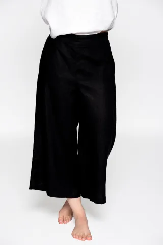 IN LINEA - Hose, 7/8-Länge 901 black - Gr. - 44