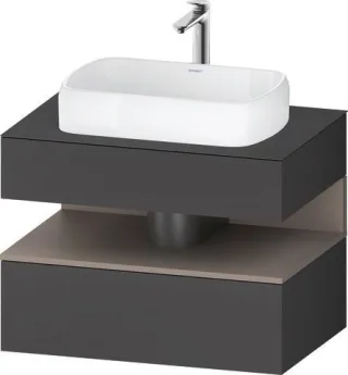 Duravit Qatego Konsolenwaschtischunterbau wandhängend Graphit Matt 800x550x600 mm - QA4730043490000 QA4730043490000