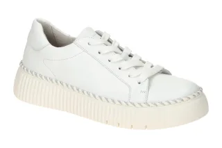 Gabor 73.240.29 Damen Halbschuhe Sneaker Wei? Silber Best Fitting Echtleder