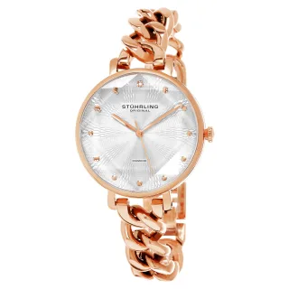 Rose Gold und Silber Vogue Quarz 38mm