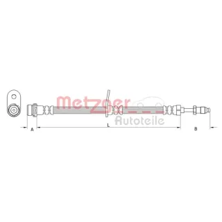 Metzger Bremsschlauch vorne Ford C-Max Focus Grand