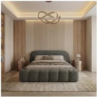 thematys Polsterbett mit Bettkasten, CLOUD 140x200 160x200 180x200 200x200cm (Kopfteil im Oversize-Look und Stauraum – weich, modern und pflegeleicht), Inklusive Lattenrost)