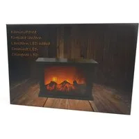 Spetebo LED Dekolicht Kaminlaterne mit tanzenden LED Flammen - 30 cm, LED, Kaminfeuer mit LED Effekt