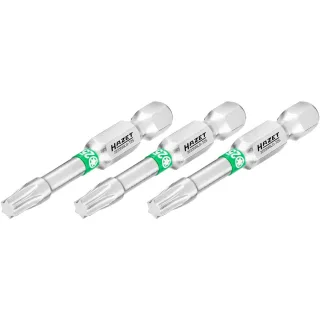 HAZET Bit Sechskant 6,3 (1/4 Zoll) Innen TORX Profil 3 Stück - 2223NSLG-T25/3
