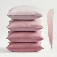 Topfinel Kissenbezüge 4er Set 40x40 & 50x50 cm aus weichem Samt-flauschig mit Farbverlauf, Kissenhülle ohne Füllung – Dekokissenbezug aus Samt für Sofa & Bett