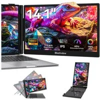 blackview 14" FHD Laptop Bildschirm Erweiterung SCM5, LCD, IPS, augenschonend Portabler Monitor (1920x1080 px, Full HD, IPS, 995g, 180°, 13,3-17,3 Zoll & Windows/Mac/Android/Chrome-Kompatibilität)