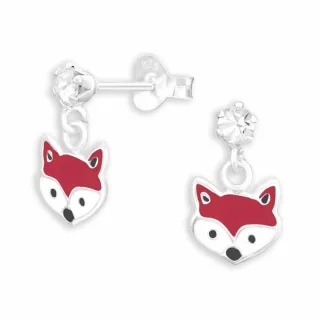 Fuchs Ohrringe aus 925 Silber