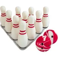 SAFSOF Outdoor-Spielzeug Soft-Bowling-Set - Gefahrloses Bowling für innen und außen, Schaumstoff