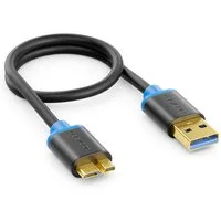 deleyCON deleyCON 0,30m Micro USB 3.0 Datenkabel USB A-Stecker zu Micro USB-Kabel