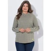 Laurasøn T-Shirt Ringelshirt Langarm Stehkragen