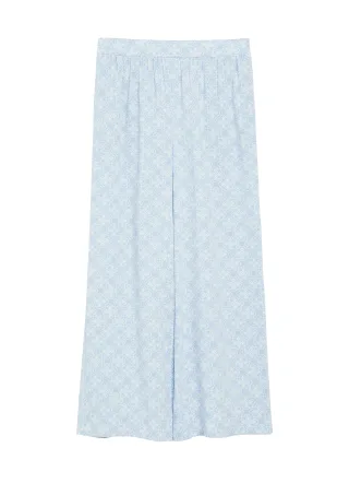 s.Oliver - Hose blau/creme - Gr. - 34