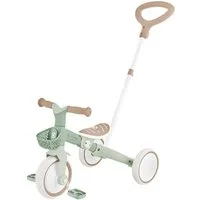 Globber Dreiradscooter LEARNING TRIKE 3in1 PLUS ECO Dreirad Laufrad, Einfacher Umbau, Ergonomische TPR-Sicherheitsgriffe