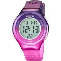 CALYPSO WATCHES Chronograph Color Splash K5841/6, Armbanduhr, Quarzuhr, Damenuhr, Herrenuhr, digital, Stoppfunktion