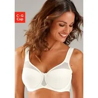 Nuance by Lascana Minimizer-BH mit Bügel und transparenten Netzeinsätzen – ideal für große Größen